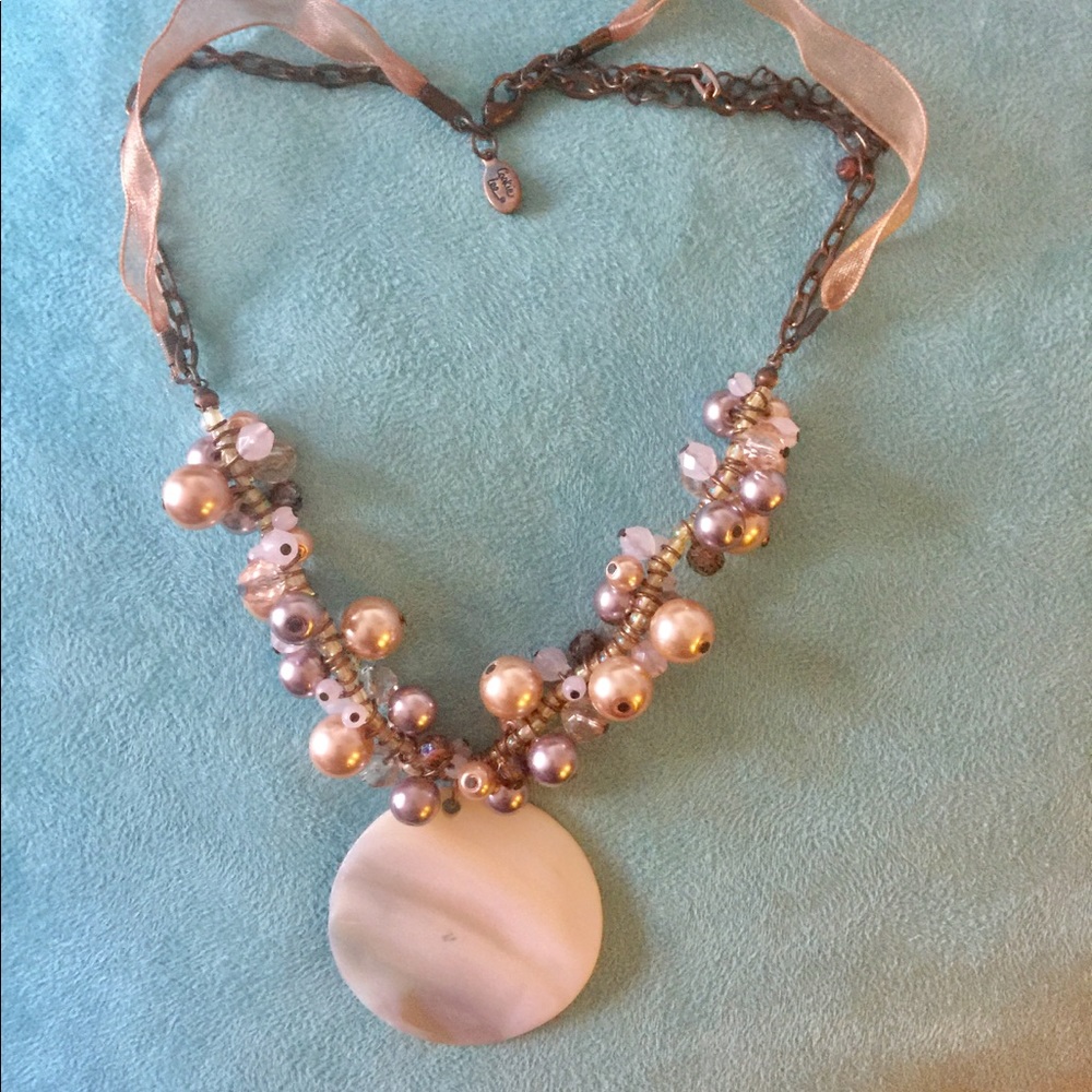 Cookie Lee Beaded Shell Necklace